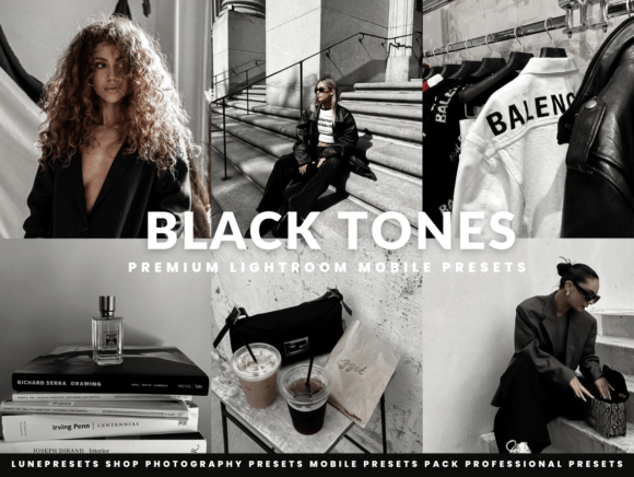Download Black Tones Lightroom Presets - Premium Bundle